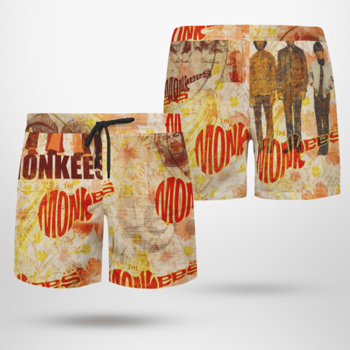 The Monkees Band Hawaiian Shirts, Beach Short