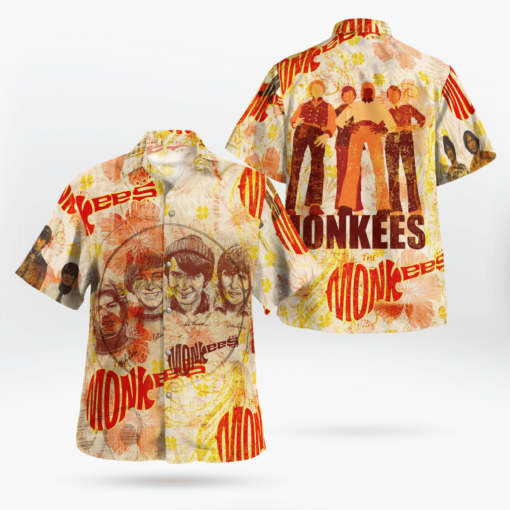 The Monkees Band Hawaiian Shirts, Beach Short