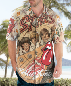 The Rolling Stones Band Hawaiian Shirts, Beach Short