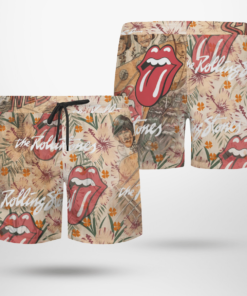 The Rolling Stones Band Hawaiian Shirts, Beach Short