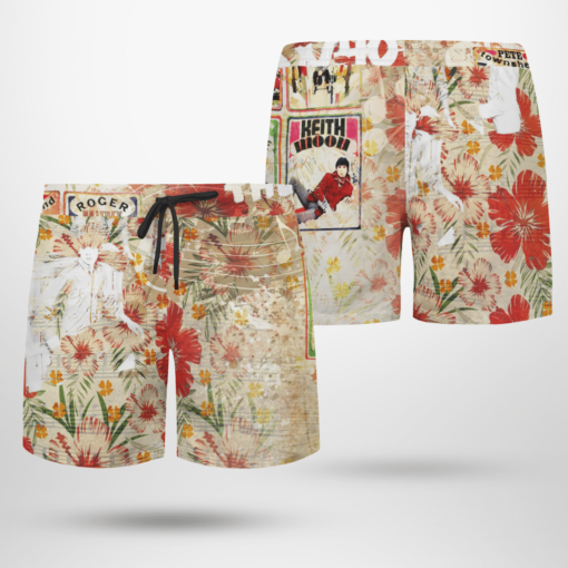 The Who Band Hawaiian Shirts, Beach Short