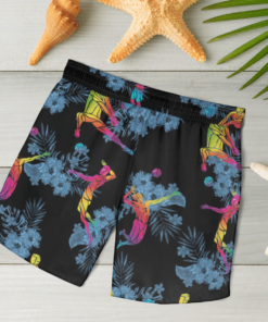 VOLLEYBALL Hawaiian Shirts, Beach Short