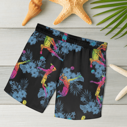 VOLLEYBALL Hawaiian Shirts, Beach Short