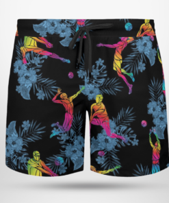 VOLLEYBALL Hawaiian Shirts, Beach Short