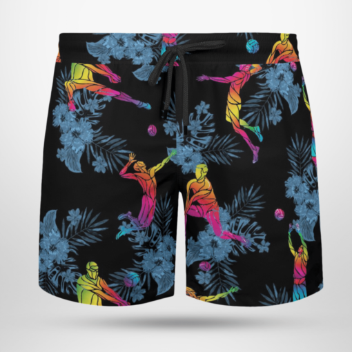 VOLLEYBALL Hawaiian Shirts, Beach Short