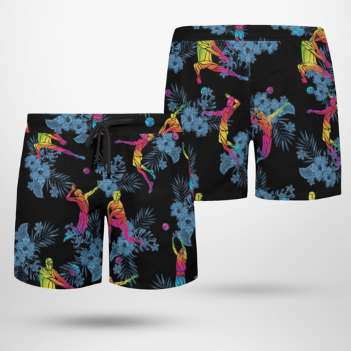 VOLLEYBALL Hawaiian Shirts, Beach Short