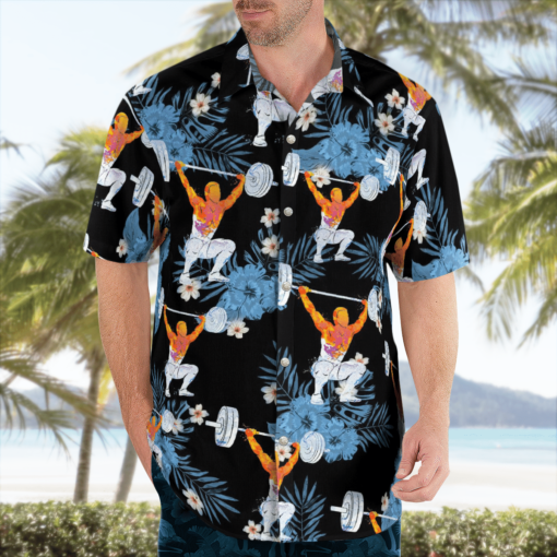 WEIGHT LIFTING Hawaiian Shirts, Beach Short