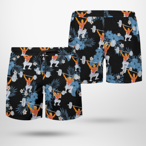 WEIGHT LIFTING Hawaiian Shirts, Beach Short