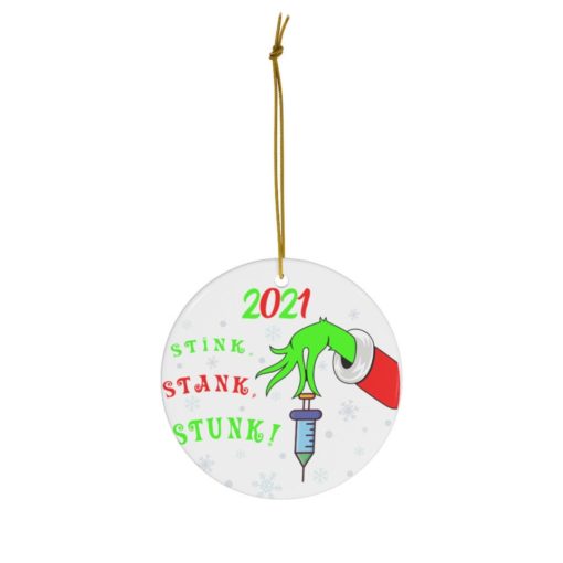 2021 The Grinch Stink Stank Stunk Christmas Ornament