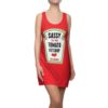 Sassy Tomato Ketchup Halloween Costume Dress Women’s Cut And Sew Racerback