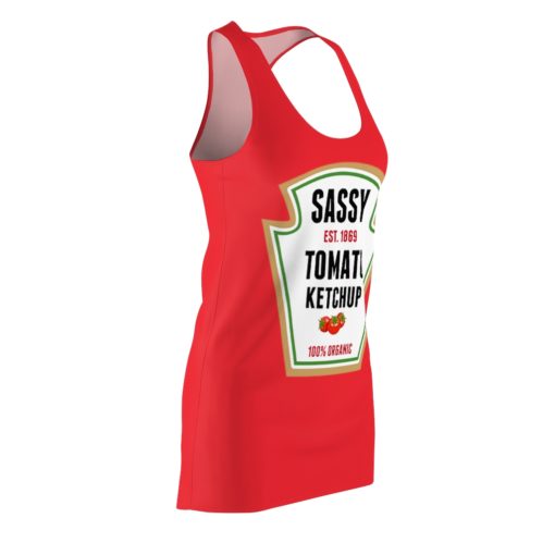 Sassy Tomato Ketchup Halloween Costume Dress Women’s Cut And Sew Racerback