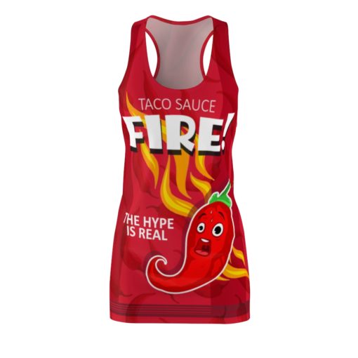 Taco Sauce Funny Fire Hot Chili Pepper Halloween Costume Dress