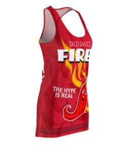 Taco Sauce Funny Fire Hot Chili Pepper Halloween Costume Dress