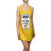Spicy Yellow Mustard Halloween Costume Dress Women’s Cut And Sew Racerback