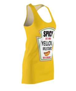 Spicy Yellow Mustard Halloween Costume Dress Women’s Cut And Sew Racerback