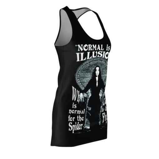 Morticia Addams-Normal Is An Illusion Graphic Costume Dress