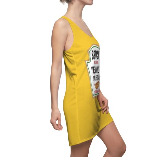 Spicy Yellow Mustard Halloween Costume Dress Women’s Cut And Sew Racerback