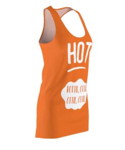 Hottie Hot Sauce Packet Halloween Costume Dress Women’s Cut And Sew Racerback