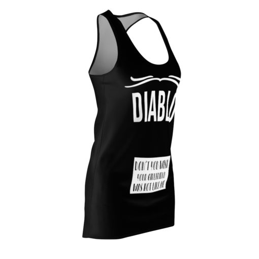 Taco Bell Diablo Hot Sauce Packet Halloween Costume Dress Women’s Cut And Sew Racerback