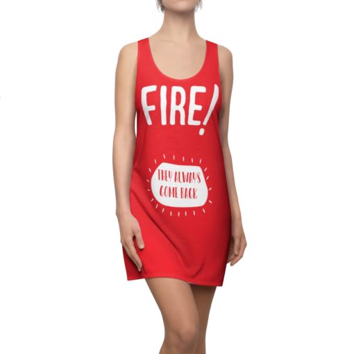 Taco Bell Fire Sauce Packet Halloween Costume Dress Women’s Cut And Sew Racerback