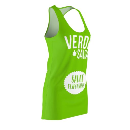 Taco Bell Verde Salsa Sauce Packet Halloween Costume Dress Women’s Cut And Sew Racerback