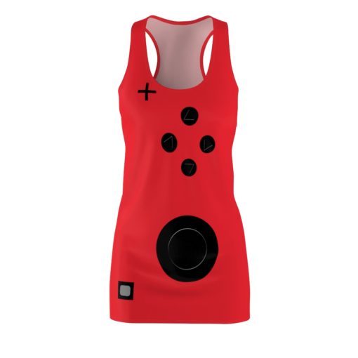 Red Game Lovers Switch Halloween Costume Dress Women’s Cut And Sew Racerback