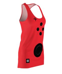 Red Game Lovers Switch Halloween Costume Dress Women’s Cut And Sew Racerback