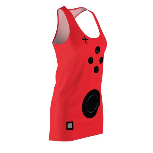 Red Game Lovers Switch Halloween Costume Dress Women’s Cut And Sew Racerback