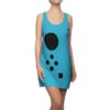 Blue Game Lovers Switch Halloween Costume Dress Women’s Cut And Sew Racerback