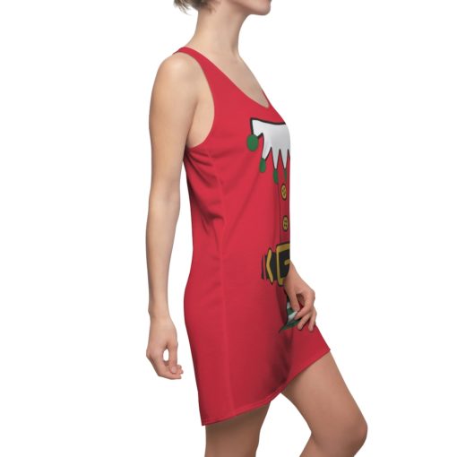 Red Elf Halloween Costume Dress Women’s Cut And Sew Racerback