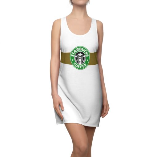 Starbucks Coffee Halloween Costume Dress Women’s Cut And Sew Racerback