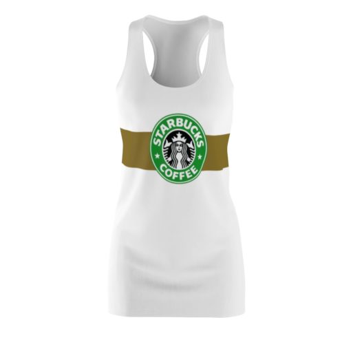 Starbucks Coffee Halloween Costume Dress Women’s Cut And Sew Racerback