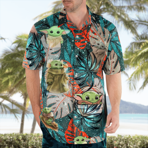 Baby Yoda Star Wars Hawaiian Shirts, Beach Short