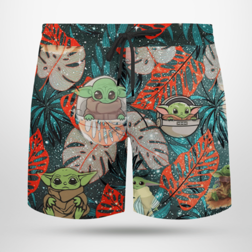 Baby Yoda Star Wars Hawaiian Shirts, Beach Short