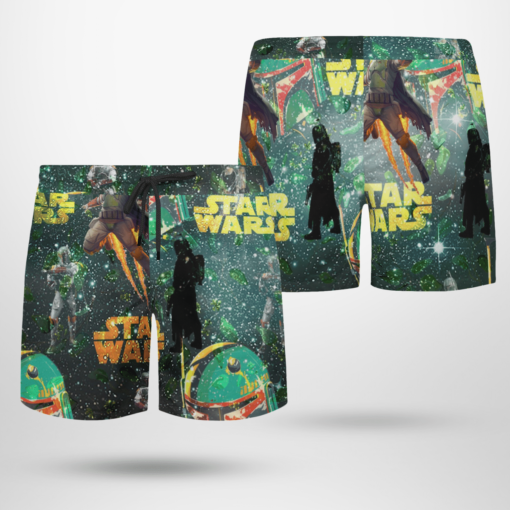 Boba Fett Star Wars Hawaiian Shirts, Beach Short