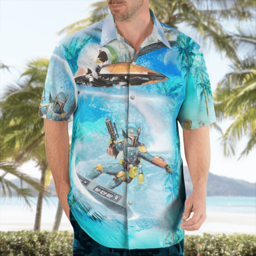 Boba Fett Surfing Star Wars Hawaiian Shirts, Beach Short