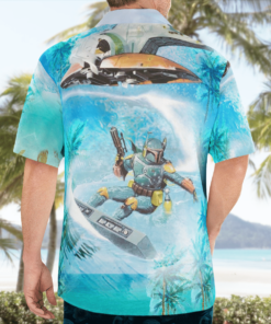 Boba Fett Surfing Star Wars Hawaiian Shirts, Beach Short