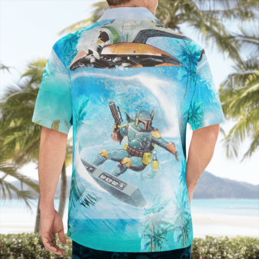 Boba Fett Surfing Star Wars Hawaiian Shirts, Beach Short