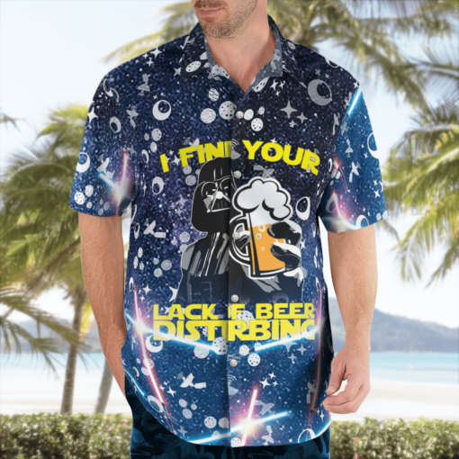 Darth Vader I Find Your Lack of beer Disturbing Star Wars Hawaiian Shirts, Beach Short