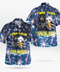 Darth Vader I Find Your Lack of beer Disturbing Star Wars Hawaiian Shirts, Beach Short