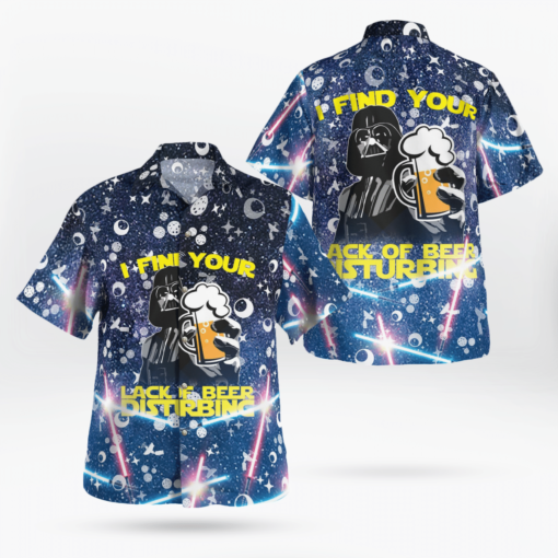 Darth Vader I Find Your Lack of beer Disturbing Star Wars Hawaiian Shirts, Beach Short