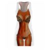 Skin Tone Brown Bikini Body Costume Halloween Dress
