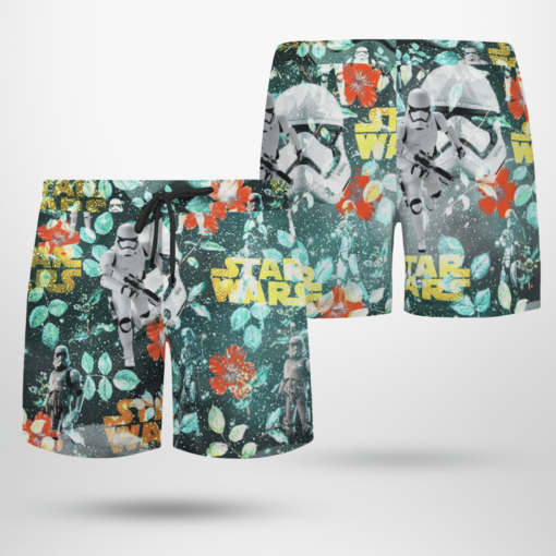 Stormtrooper Star Wars Hawaiian Shirts, Beach Short