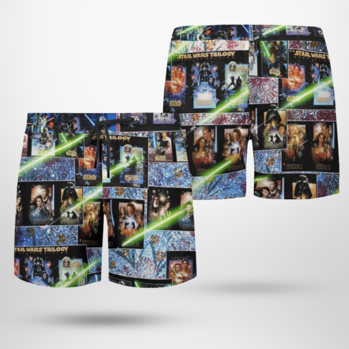 The Original Trilogy Star Wars Hawaiian Shirts, Beach Short