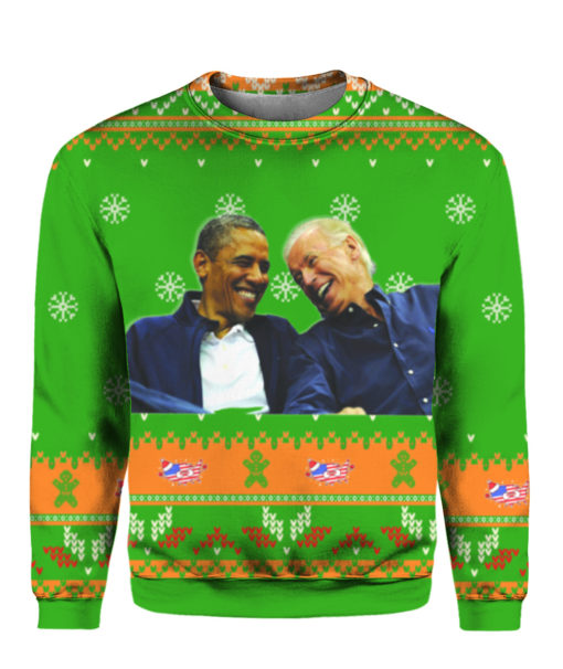 Joe Biden and Obama Ugly Christmas Sweater