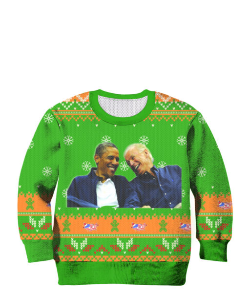 Joe Biden and Obama Ugly Christmas Sweater