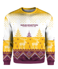 Washington Football Team Big Logo 2021 Knit Ugly Pullover Christmas Sweater