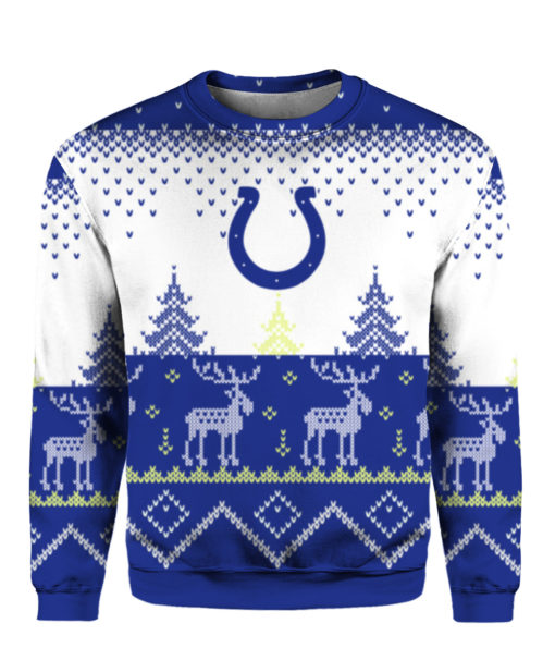 Indianapolis Colts Big Logo 2021 Knit Ugly Pullover Christmas Sweater