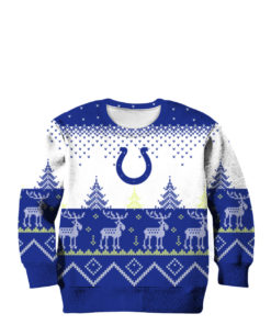 Indianapolis Colts Big Logo 2021 Knit Ugly Pullover Christmas Sweater