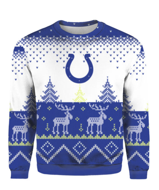 Indianapolis Colts Big Logo 2021 Knit Ugly Pullover Christmas Sweater